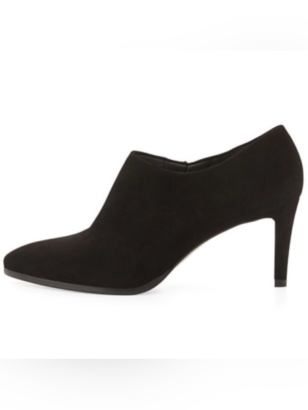 Stuart Weitzman Standin Ankle Boot Women's Black Suede Slip-on   Size 7M